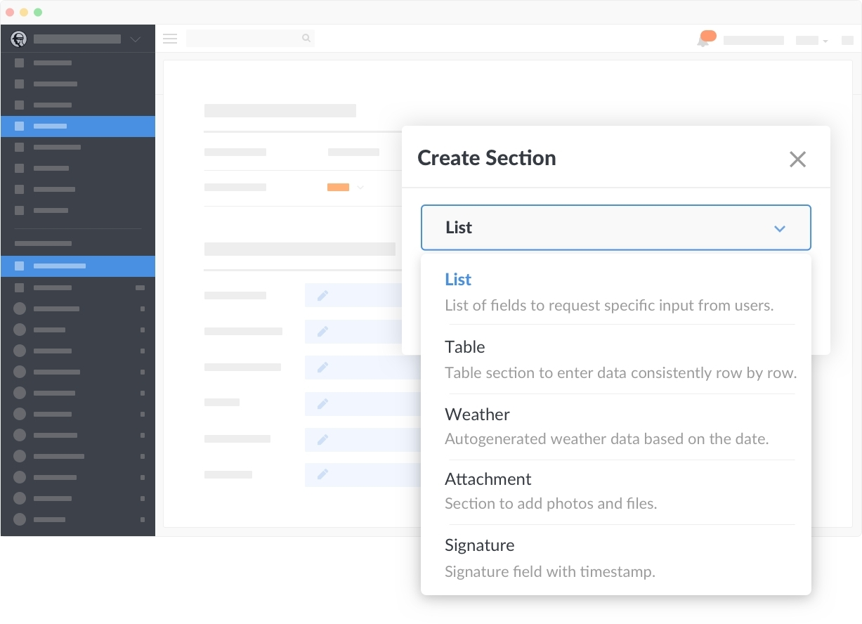 Fieldwire's custom construction form builder reduces jobsite paperwork.