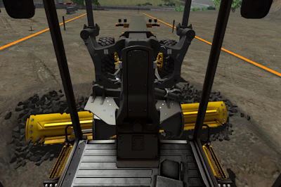 Simulator cabin view