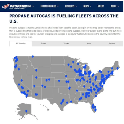 Propane Autogas Map1