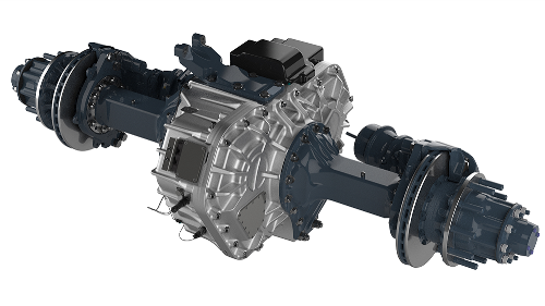 Allison AXE integrates one or two high-speed electric motors and a multi-speed transmission, eliminating need for additional driveshafts and support structures.