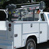 The Venturo ET12KX-P electric-hydraulic service crane can be installed on trucks with a minimum 8,800-lb. GVWR. It features a 12,000-ft.-lb. rating and a 3,500-lb. maximum capacity.