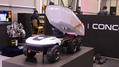 In the future, Concept-X will allow machines to be designed without the traditional operator station. Image by: Curt Bennink
