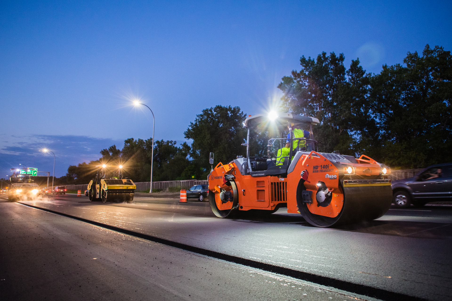 The key benefit of intelligent compaction is greater control over the compaction results, which in turn provides better finished paved results.