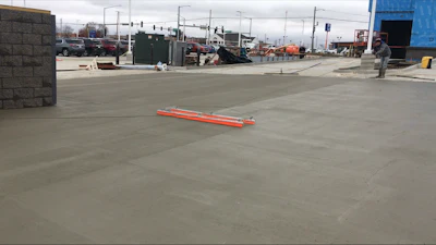 Handleless rope brushes work well on large slabs and in confined areas where handles are awkward.