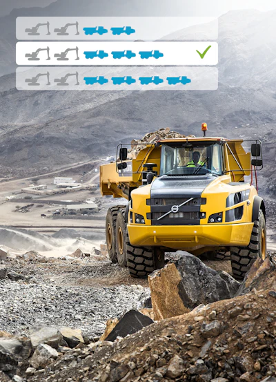 Having the right size and mix of equipment on site will impact the TCO. Volvo Construction offers a product called Site Simulation to help you properly design the site.