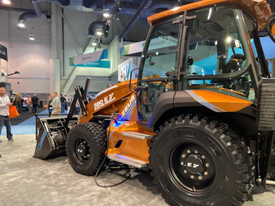 The 580 EV is powered by a 480-volt, 90-kW-hour lithium ion battery pack that can be charged by any 220-volt/three-phase connection.