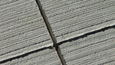 Concrete control joint.