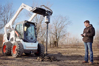 Bobcat MaxControl Remote Operation is an iOS app that enables operators to control their machines from up to 300 ft. away with any Apple device, such as the iPad and iPhone.