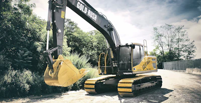 The proceeds from the auction of this one-of-a-kind Volvo excavator will benefit Building Homes for Heroes and Habitat for Humanity.