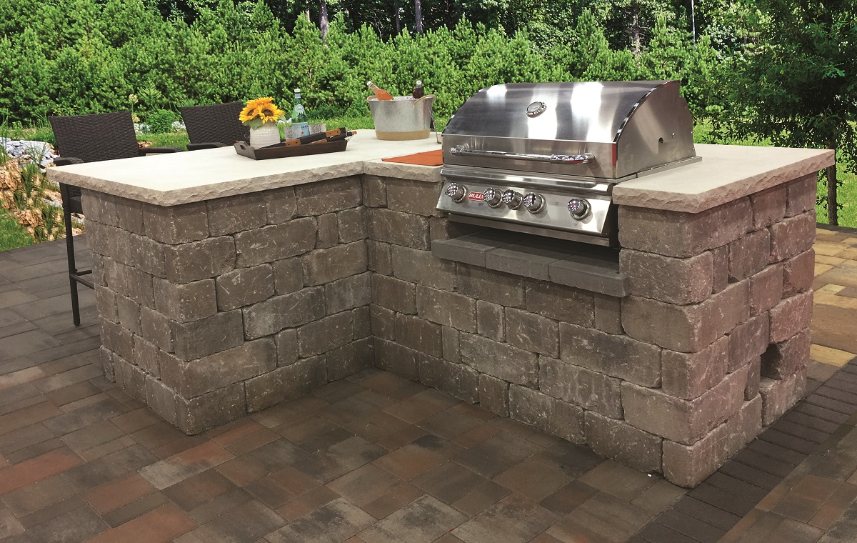 Keystone Stonegate No Cut Design L Shaped Grill Station (002)