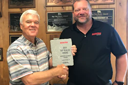 Left: Jim Anderson, owner of Anderson Machinery Company Right: Chris Shoots, Manitou group regional sales manager