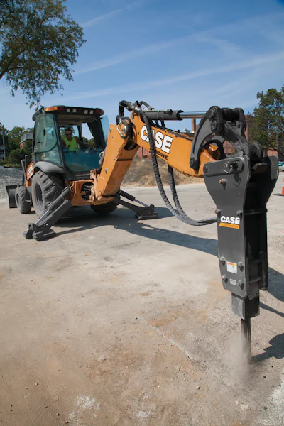 The primary machine considerations for breaker usage are the operating weight, tipping load, length of boom and arm, overall lift capacity and hydraulic flow characteristics – namely the operating pressure, hydraulic flow rate and auxiliary flow rate.