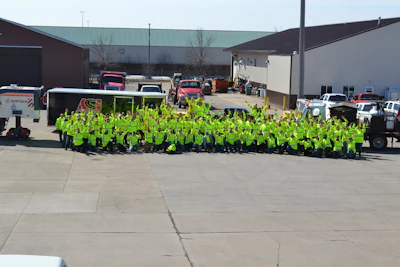 The ACI Asphalt & Concrete team. “The biggest thing is our willingness to change,” says ACI CEO Jim Bebo. “We adapt as the economy and market conditions change.”