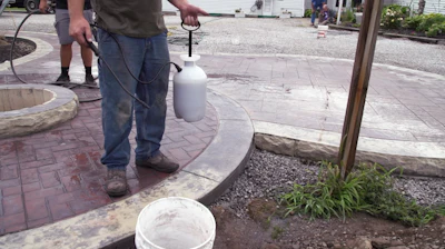 Repairing Stamped Concrete - Muriatic Acid