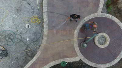 Repairing Stamped Concrete - Buffer