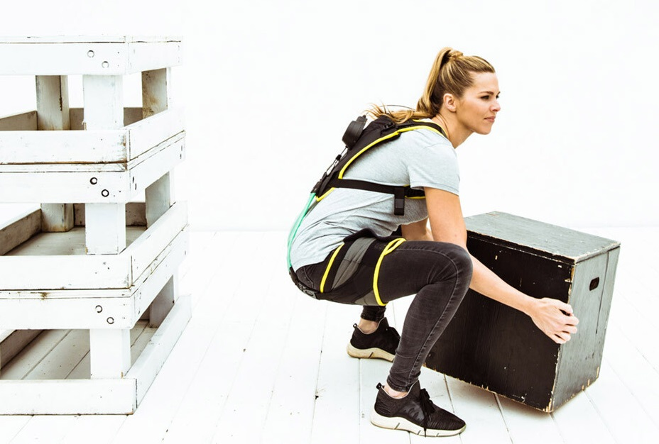 Exosuits aid in lifting, bending and reaching.