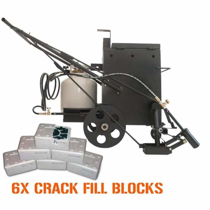Asphalt Melter Pavemade Hot Box 10 Dual Torch Direct Fire Crack Filler Blocks 720x