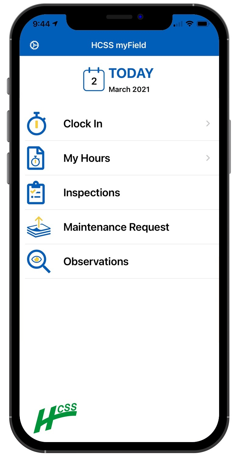 HCSS myField app