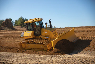 Integrating the grade control system into the machine and using the speed sensors, advanced IMUs and pressure sensors allows the machine to do a lot more for the operator. Now the operator doesn’t have to worry about basic material movement, instead the operator can focus on where the material placement needs to go.