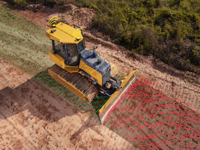 Leica's dozer grade control solutions interface with Leica ConX with easy data transfer between office and machines, remote communication, fleet management and earthmoving productivity analysis via the cloud-based ConX platform.
