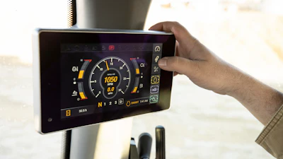 The G Series loaders include a new touchscreen display.