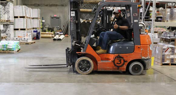 Coval's range of coatings are capable of being dry to touch in four hours and forklift ready in 12.