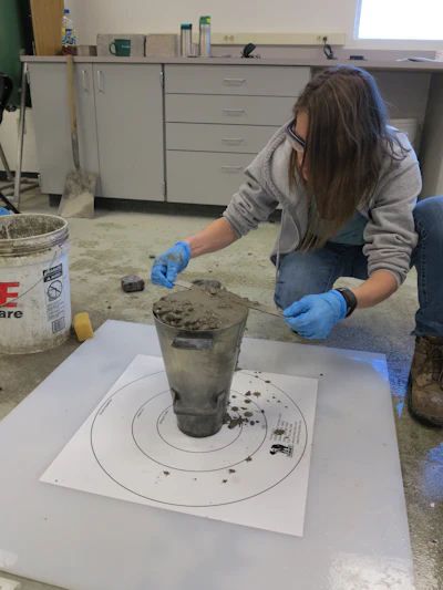 Performance exam for the ACI Self-Consolidating Concrete Testing Technician certification.
