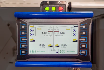 The color control panels on the Roadtec (Astec) milling machines are clearly labeled for simple, straightforward operation.