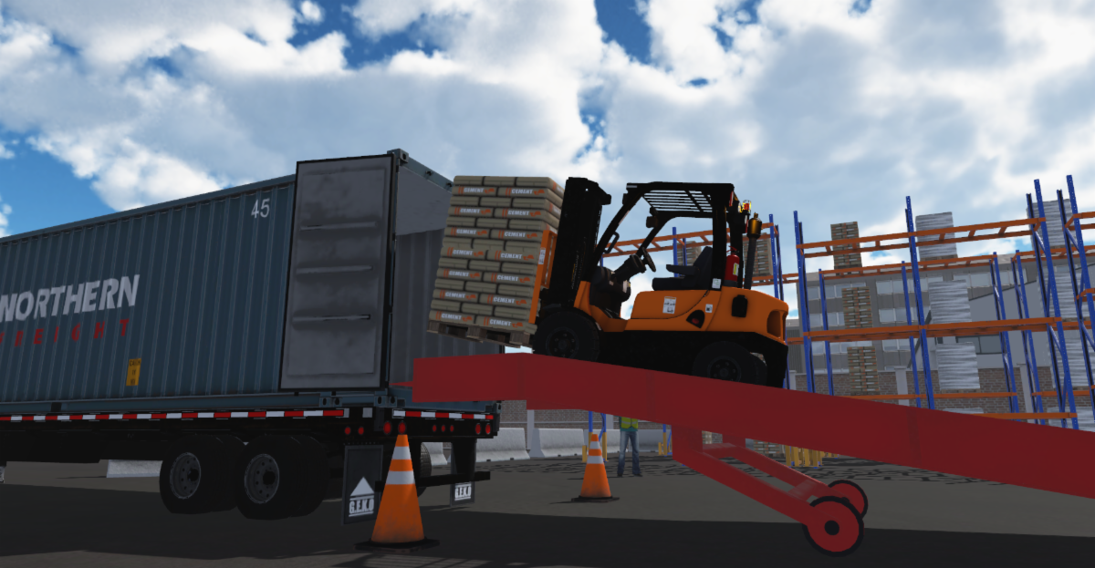 Unloading Container Yard