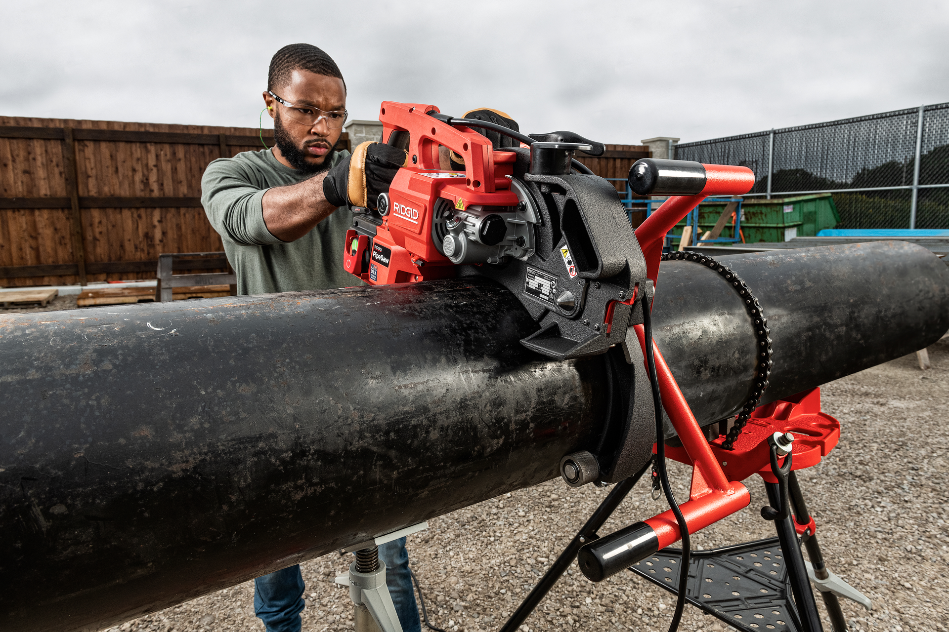 Ridgid Pipe Saw Action 33135