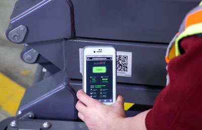 Skyjack's ELEVATE Live provides access to important safety information, such as emergency lowering procedures or visual pre-check guides, through a simple QR code.