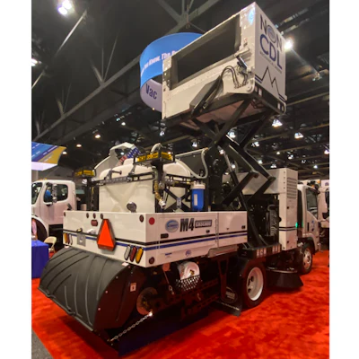 Attendees could clearly see which sweepers would qualify for non-CDL operators.