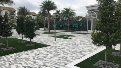 Using Concrete Pavers to Create a Safe Retail Plaza