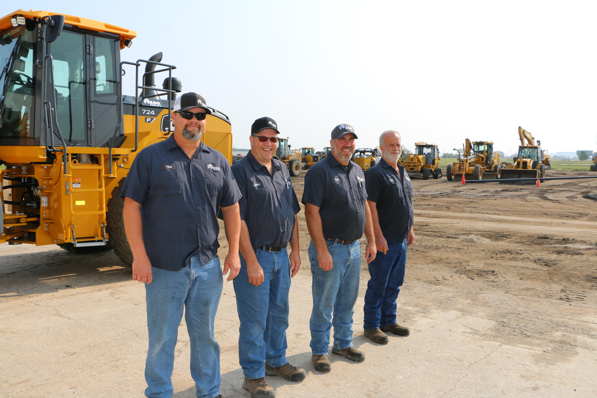 From left to right: Mike Sundberg, Jason Kouba, Paul Seidel and David Somerville are all longtime service technicians at the RDO Equipment Co. store in Grand Forks, ND.