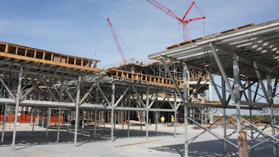 UFI is responsible for creating the shell for the structure. In that capacity, surveyors appreciated the speed and ease of use of the Topcon GT-503V robotic total station.