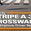 How To Stripe A 3 D Crosswalk