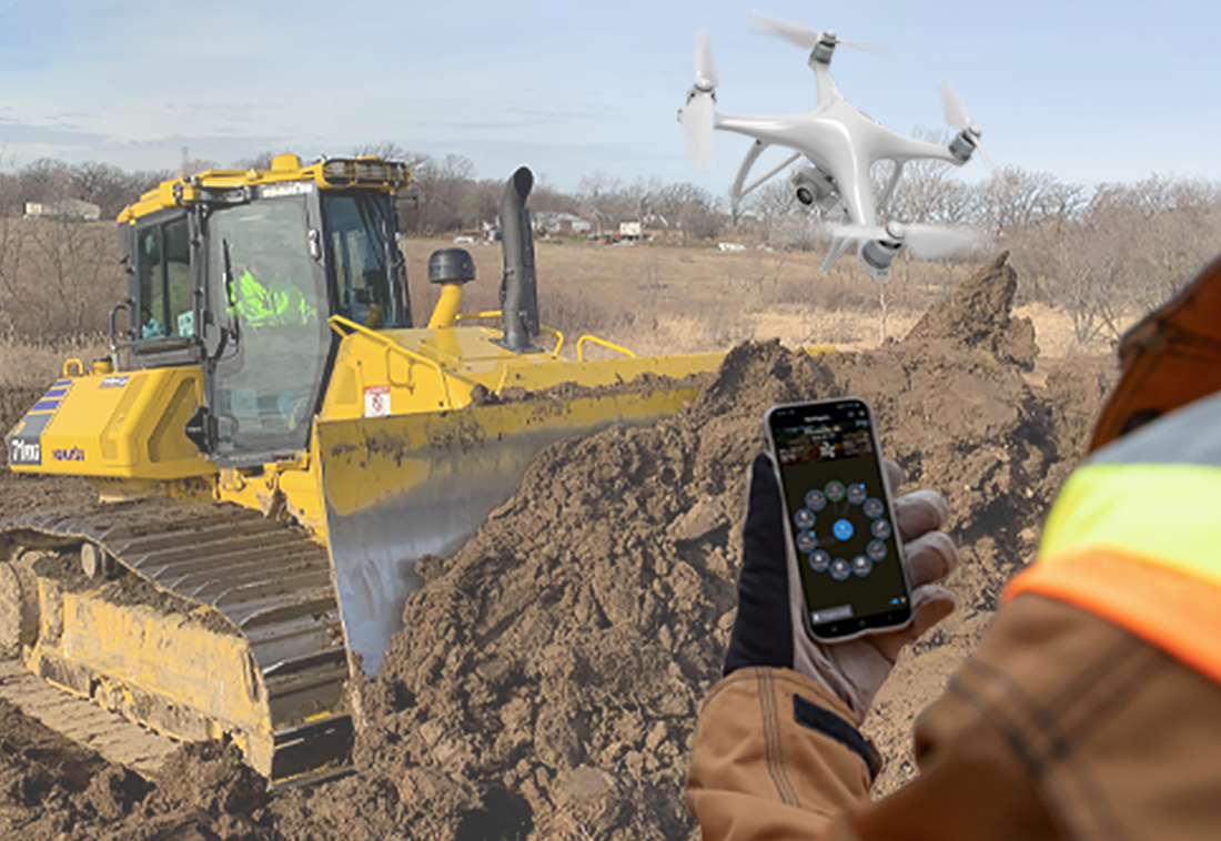 Komatsu Smart Construction Field Drone Dashboard