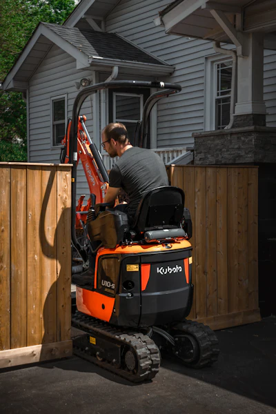 Kubota compact excavator
