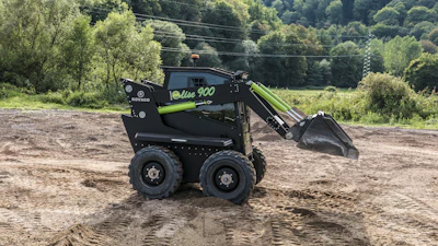 First Green Industries estimates that a heavy equipment operator could save nearly $18,000 over 3,000 hours if they used its Elise 900 electric skid-steer loader over a comparably priced and comparably spec’d diesel skid steer.