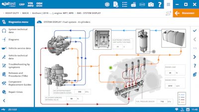 Diagnostic software will allow you to identify the fault code downstream and track it upstream all the way to the maintenance issue.