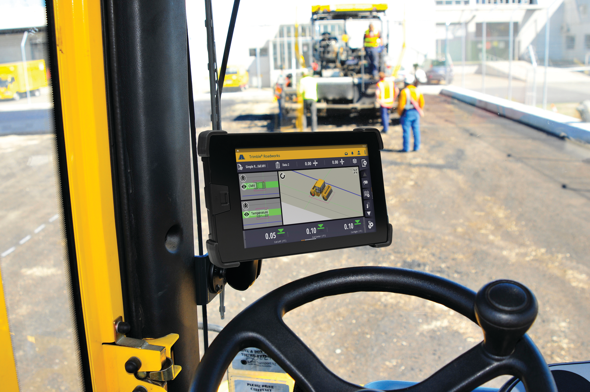Trimble Roadworks Paving Control Platform For Asphalt Compactors 1