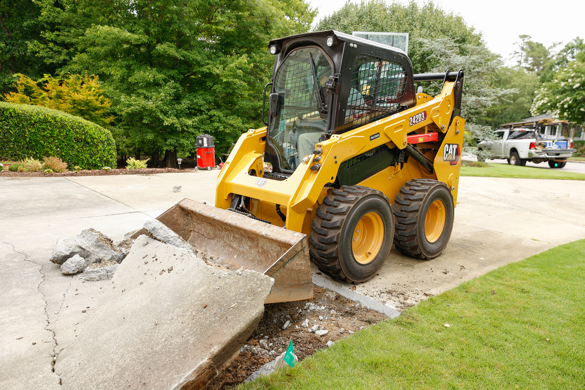 Tire inspection is key for skid-steer loaders. Flat or underinflated tires can affect the machine’s safety and performance in addition to leading to downtime