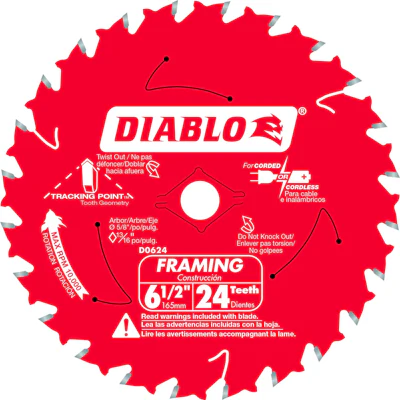 Diablo 24-Tooth Tracking Point Saw Blade