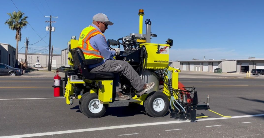 Pavement surfaces must be clean, debris free and dry before application as moisture on the surface can decrease the bonding ability.