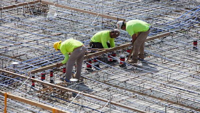 Associated General Contractors reports the average construction worker hourly wage in May rose faster than it has in 40 years, and employment went up by 36,000 workers.