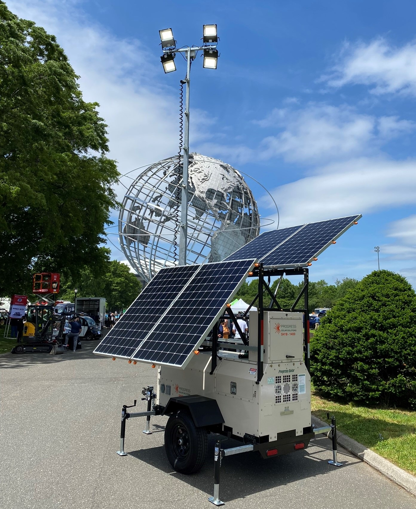 Progress Solar Light Tower Nyc Fleet Show Shyb1400