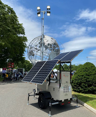 Progress Solar Light Tower Nyc Fleet Show Shyb1400