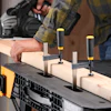 With a capacity of 1,000 lbs, the new ToughBuilt QuickSet Work Bench is a mobile workstation that sets up in seconds.