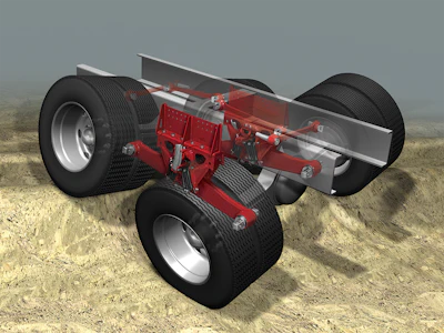 Designed for trucks operating both on and off highway, the HAULMAAX EX suspension features an equalizing beam that distributes the load equally between both axles in off-road and uneven terrain conditions.