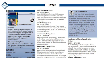 Last updated in 2018, the title is now HVACR to reflect the coverage of refrigeration within several modules of the curriculum.